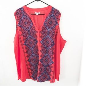 Old Navy Sleeveless Blouse-4X